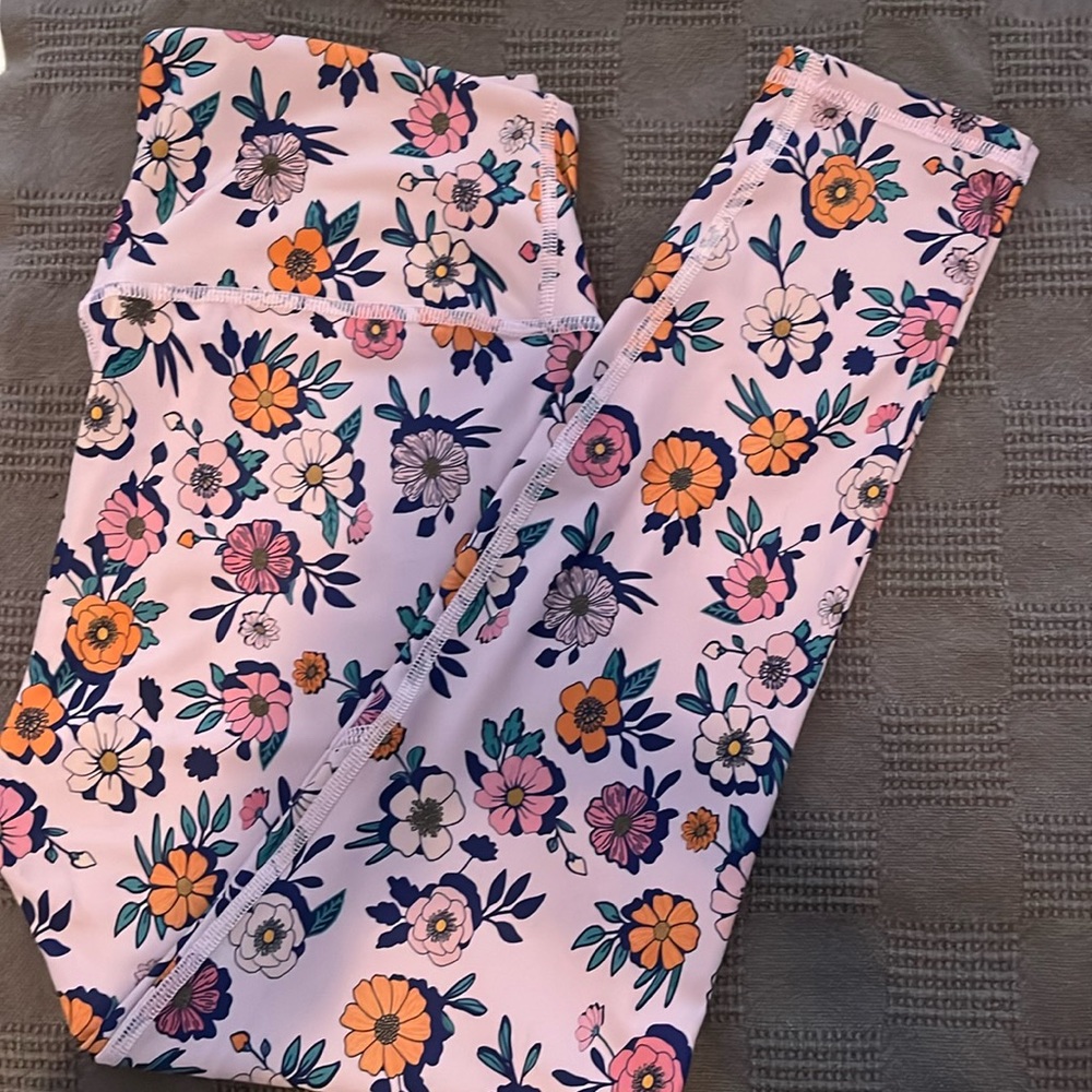 Becco leggings - floral, size large.